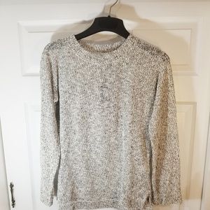JET -ONE SIZE Gray Knit Crew Neck Sweater - NWT